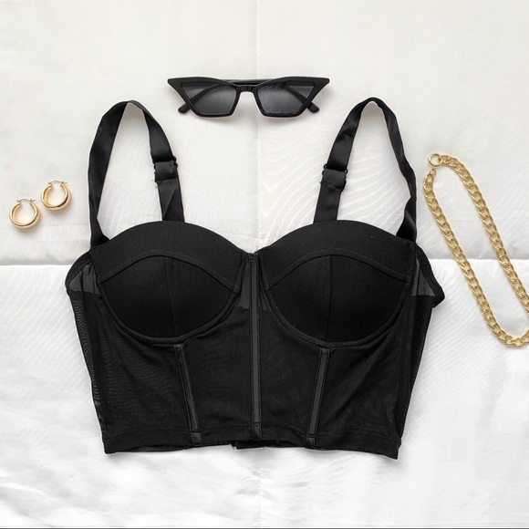 ShopByCarter Tops - mesh corset bustier
